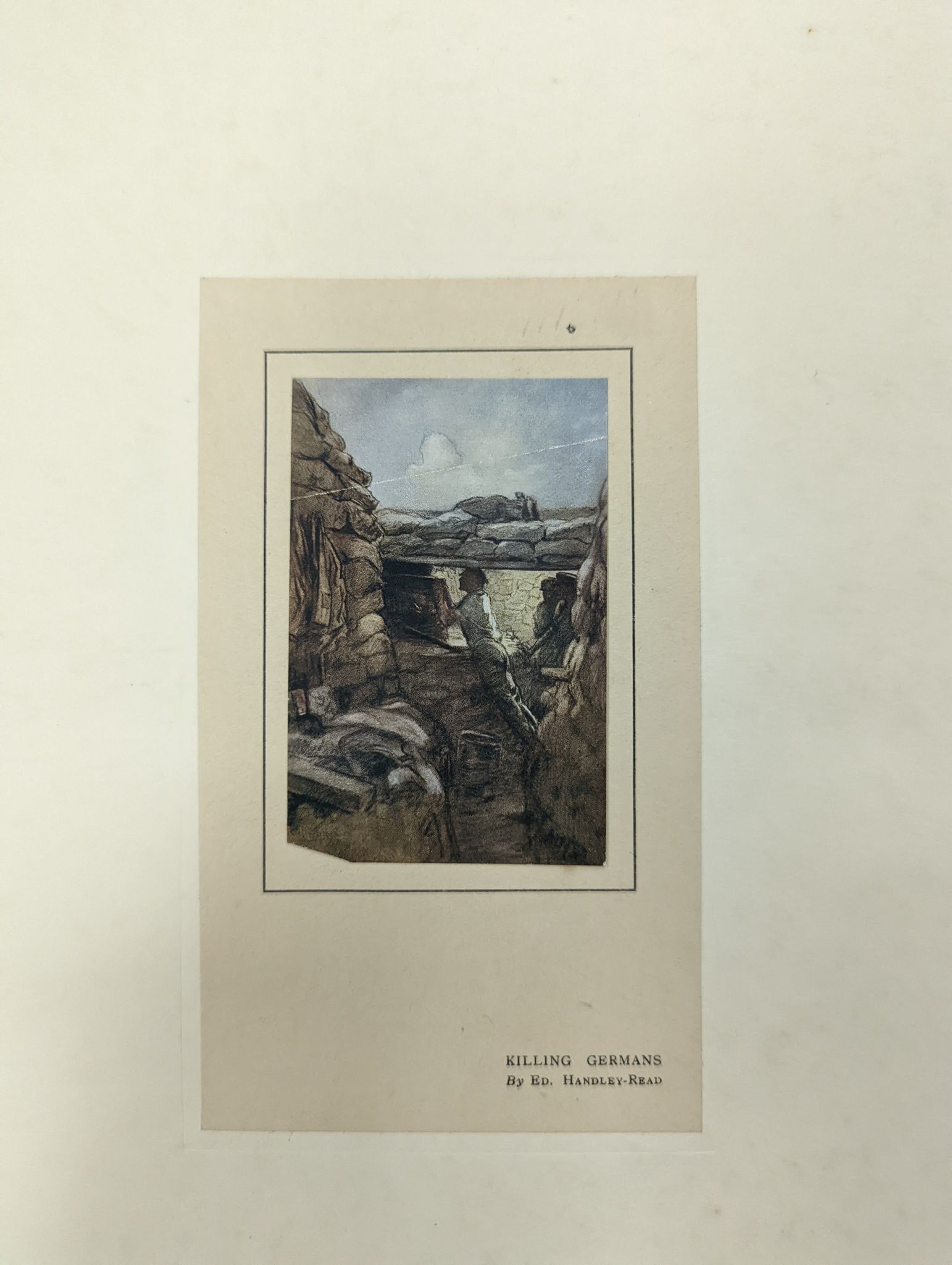 Edward Handley-Read, folio, 'The British Firing Line', 1917, 55 x 40cm
